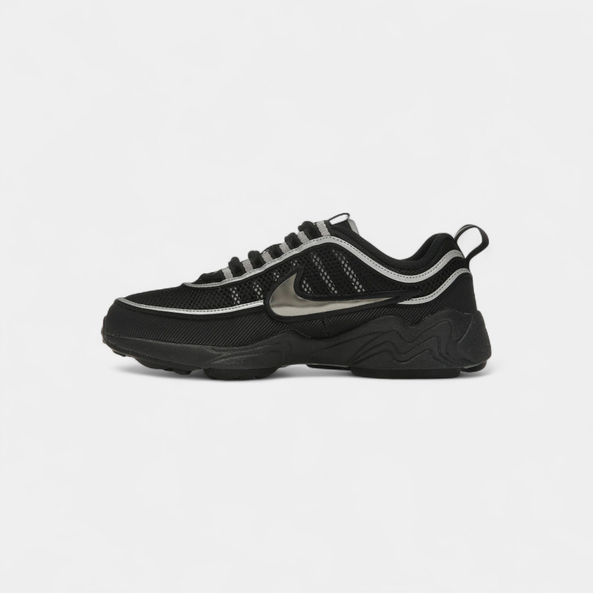 Nike Air Zoom Spiridon Black Metallic Silver