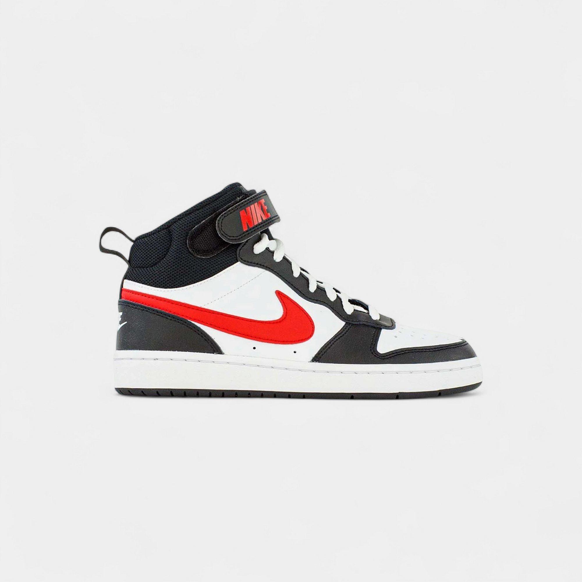 Nike Court Borough Mid 2 White Black University Red (GS)