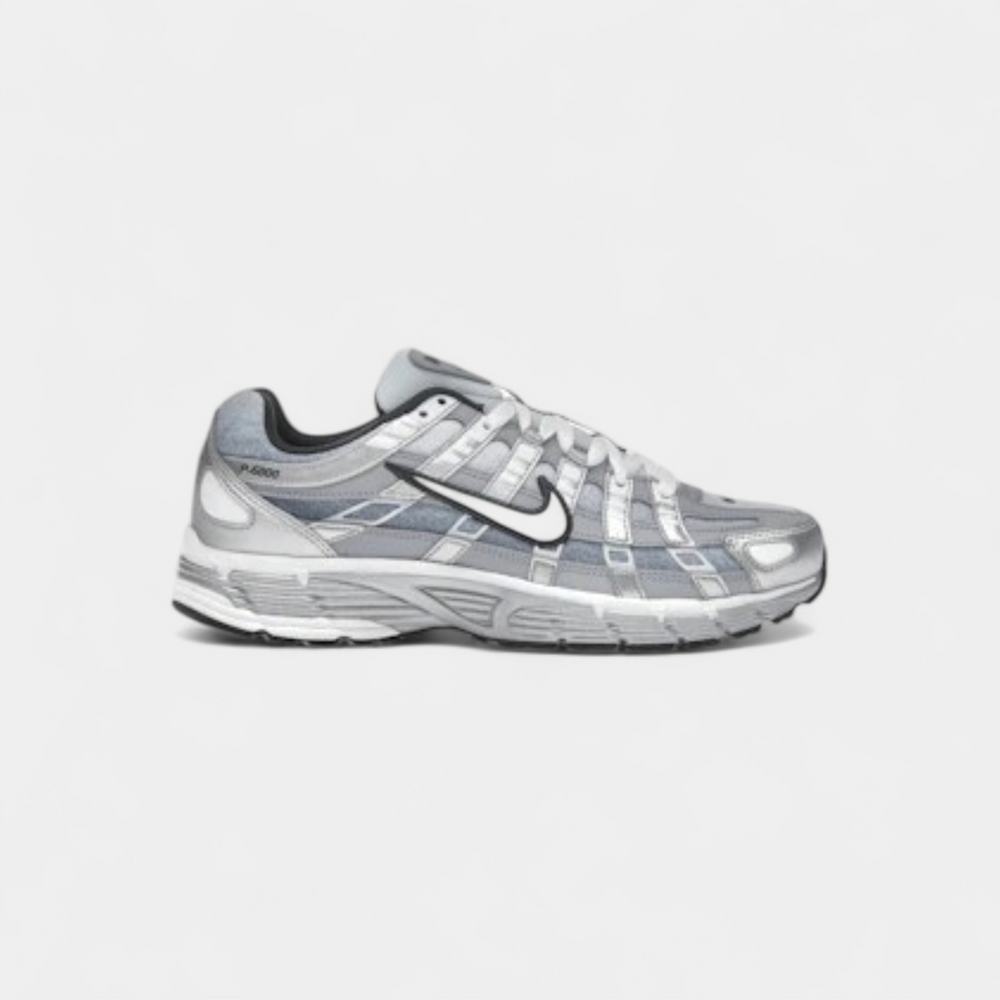 Nike P-6000 Metallic Silver Summit White-Wolf Grey