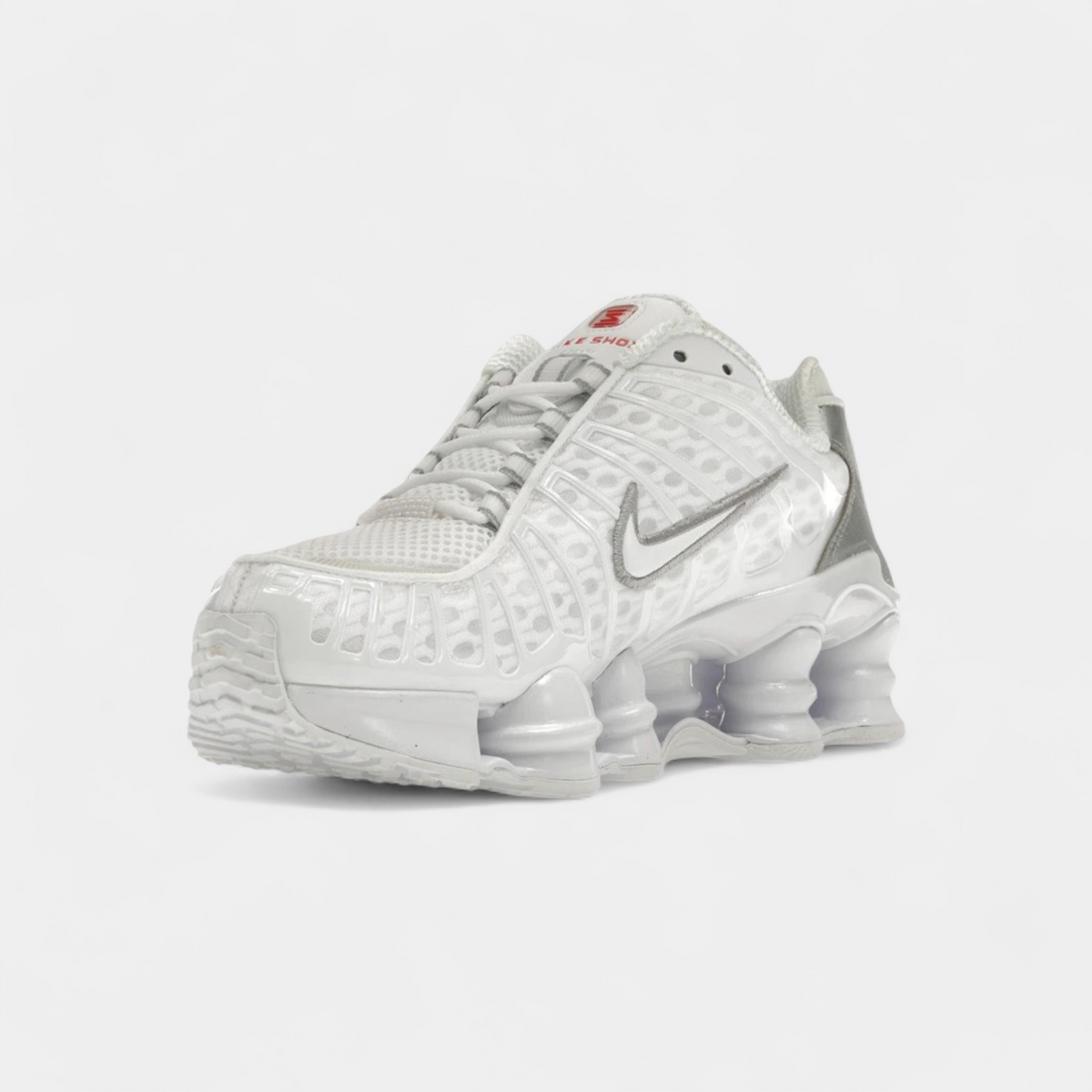 Nike Shox TL White Metallic Silver Max Orange (Women's)