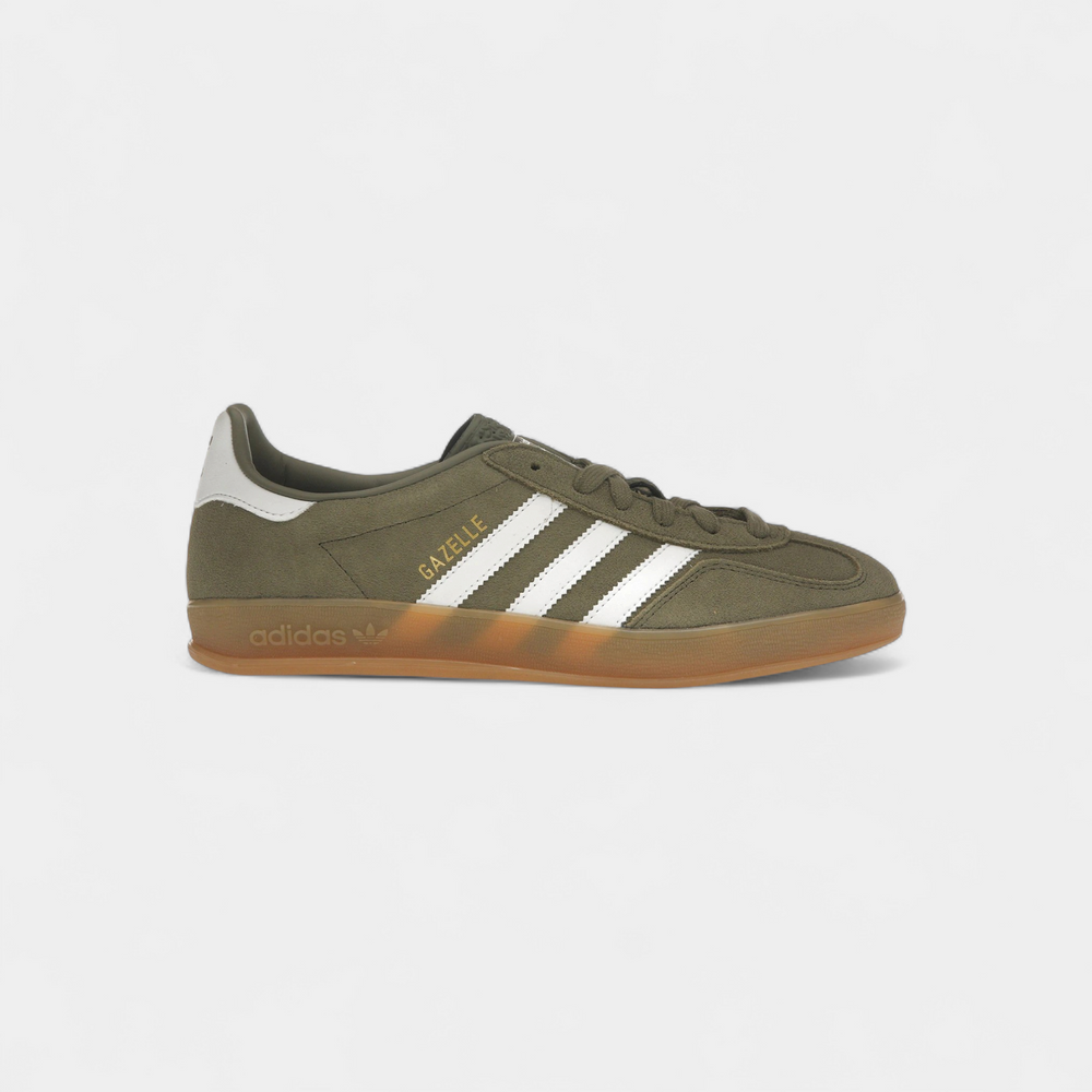 adidas Gazelle Indoor Olive Strata Cloud White Gum