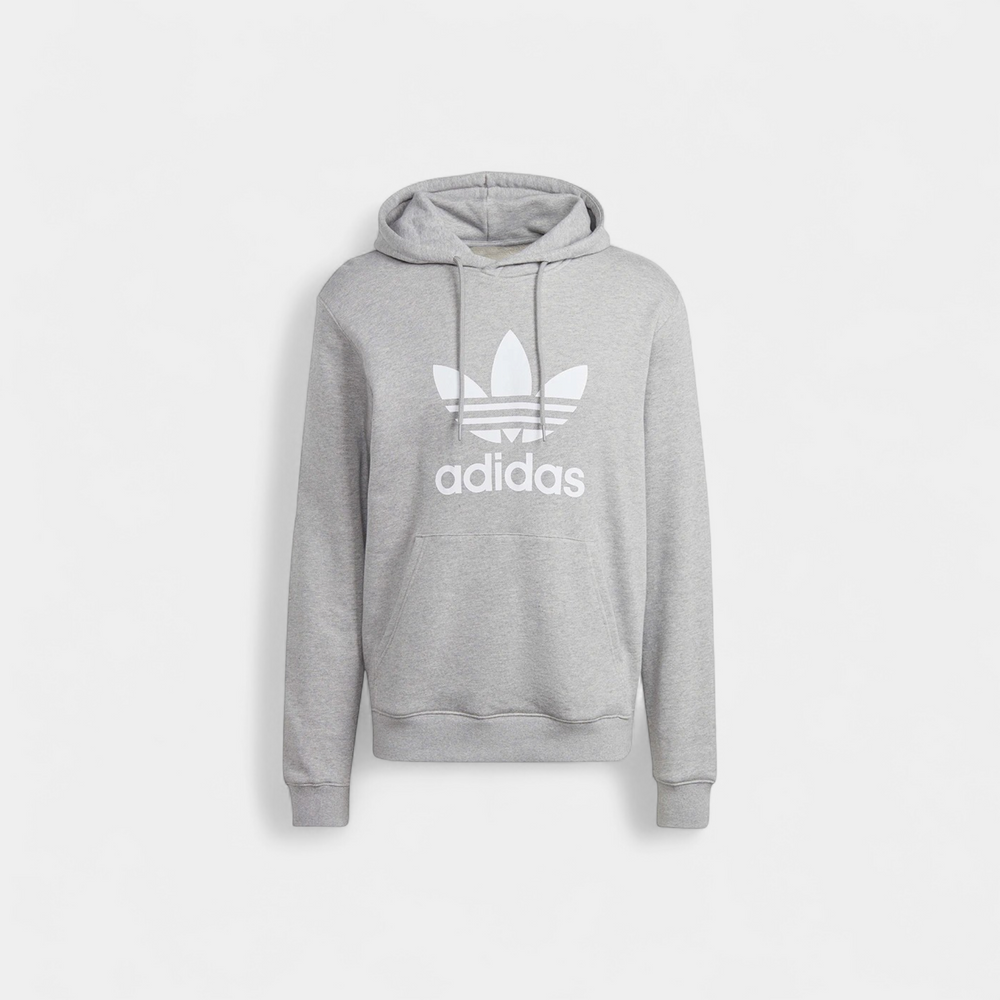 adidas Adicolor Classics Trefoil Hoodie Medium Grey Heather