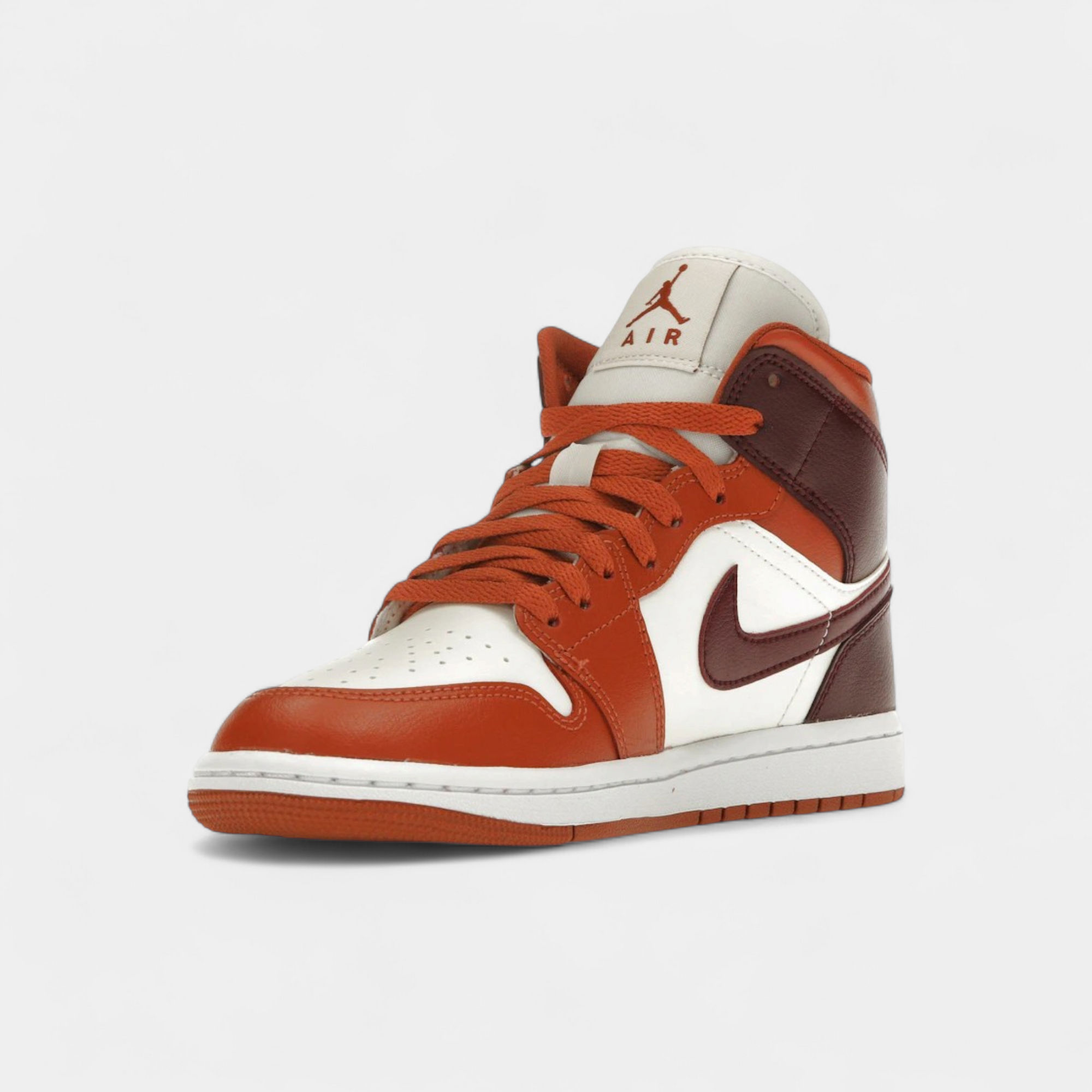 Jordan 1 Mid Dusty Peach Night Maroon (Women's)