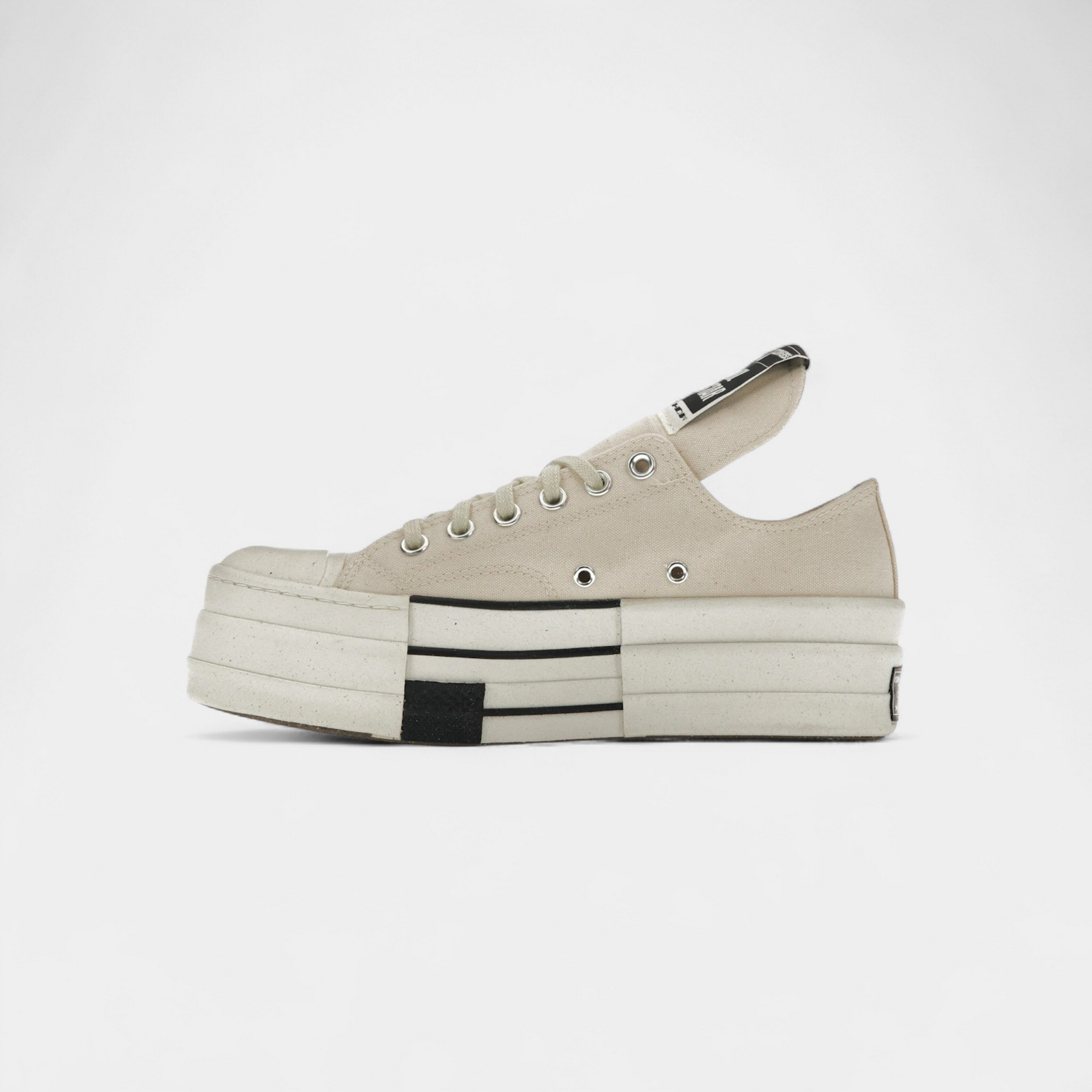 Converse DRKSHDW Chuck Taylor All Star DBL DRKSTAR Ox Rick Owens DRKSTAR Natural Ivory