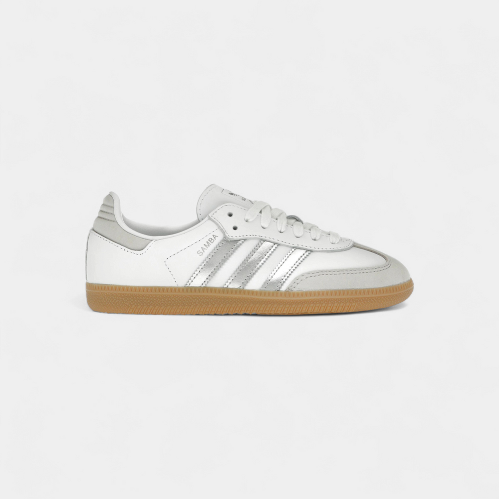 adidas Samba OG White Silver Metallic Grey (Women's)