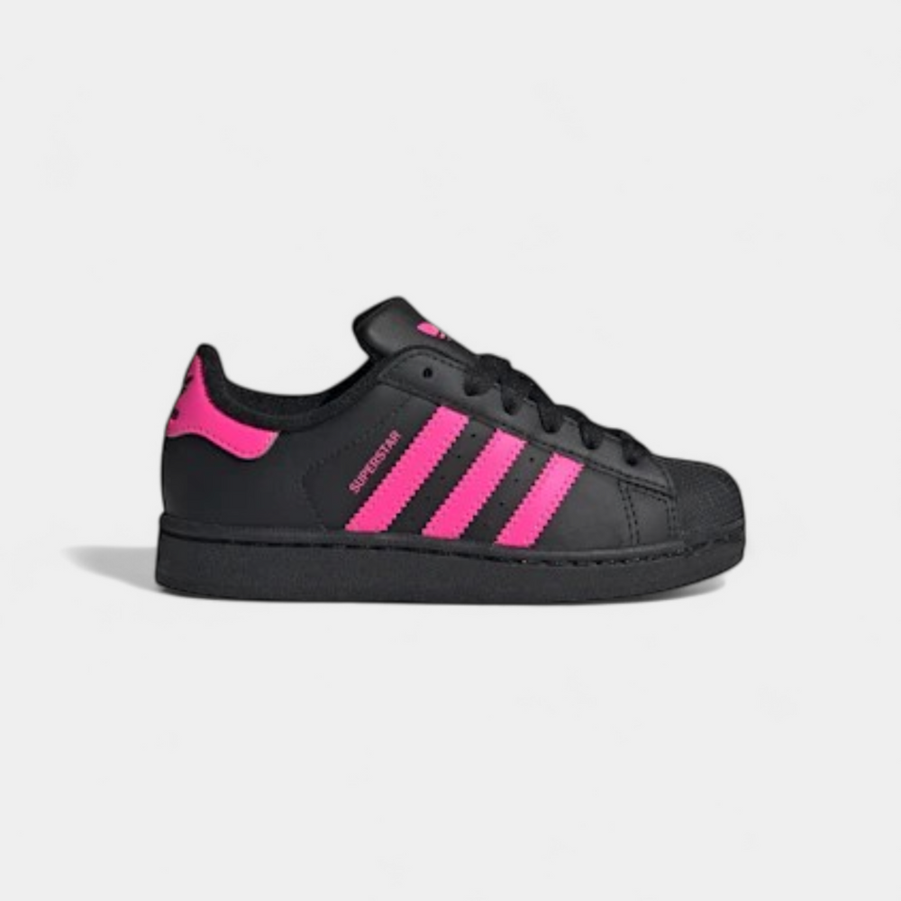 adidas Superstar II Core Black Lucid Pink (PS)