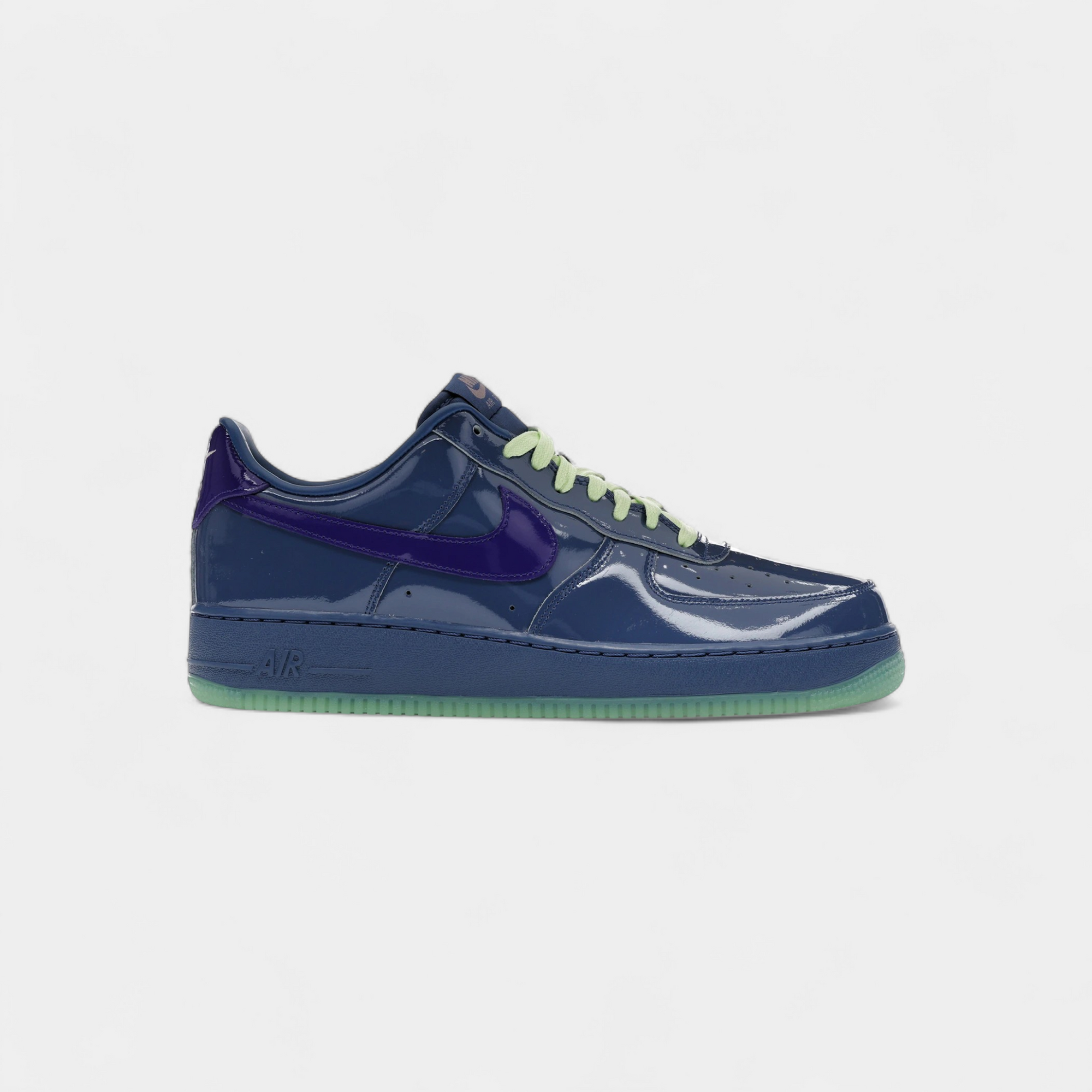 Nike Air Force 1 Low Patent Leather Mystic Navy Grape Ice
