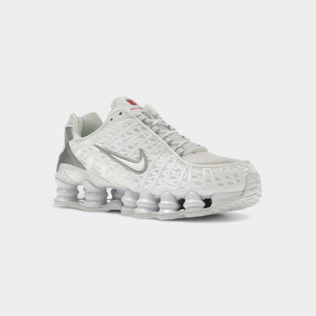 Nike Shox TL White Metallic Silver Max Orange (Women's)