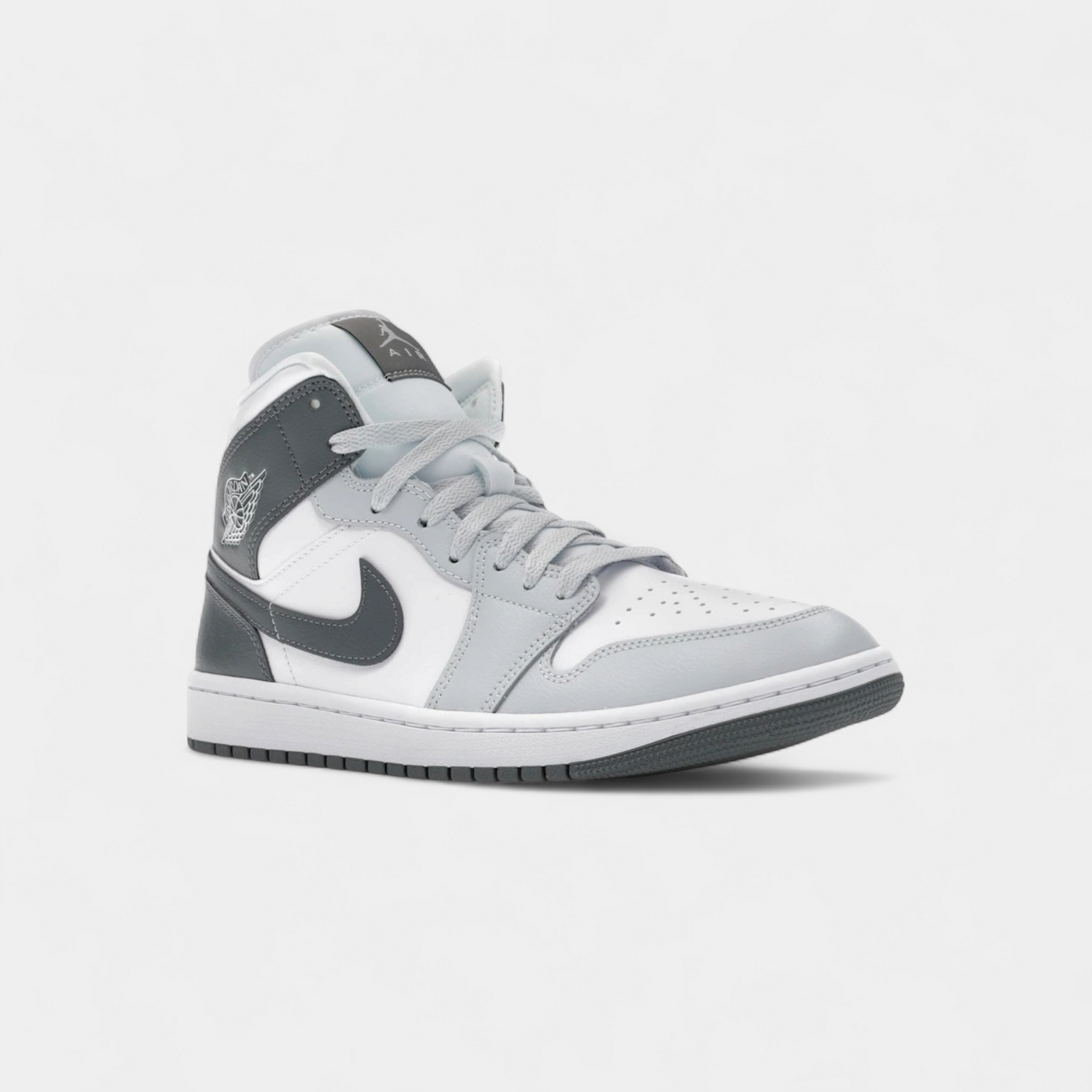 Jordan 1 Mid White Smoke Grey (Women's)