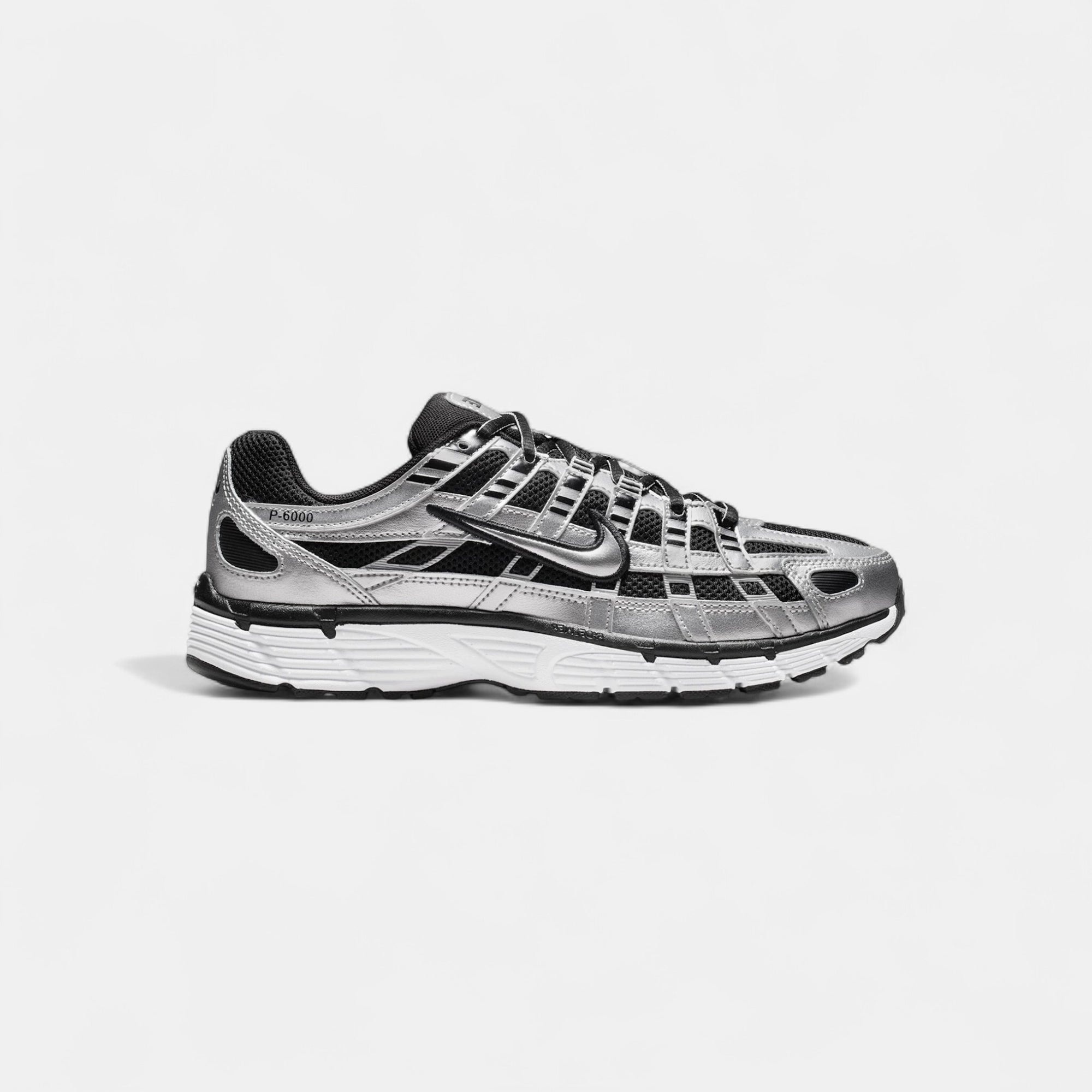 Nike P-6000 Metallic Silver Black White (Women's)