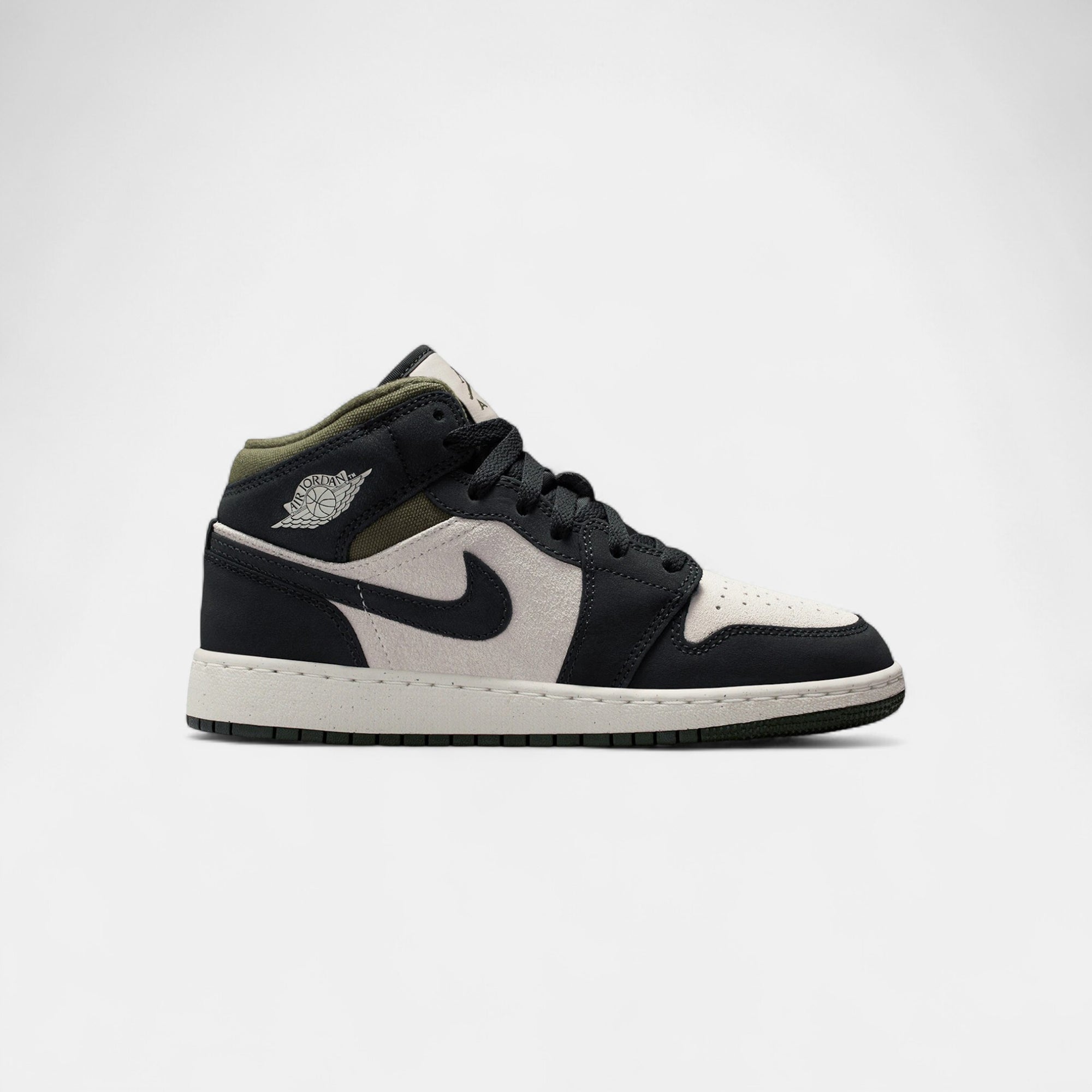 Jordan 1 Mid Off Noir Medium Olive (GS)