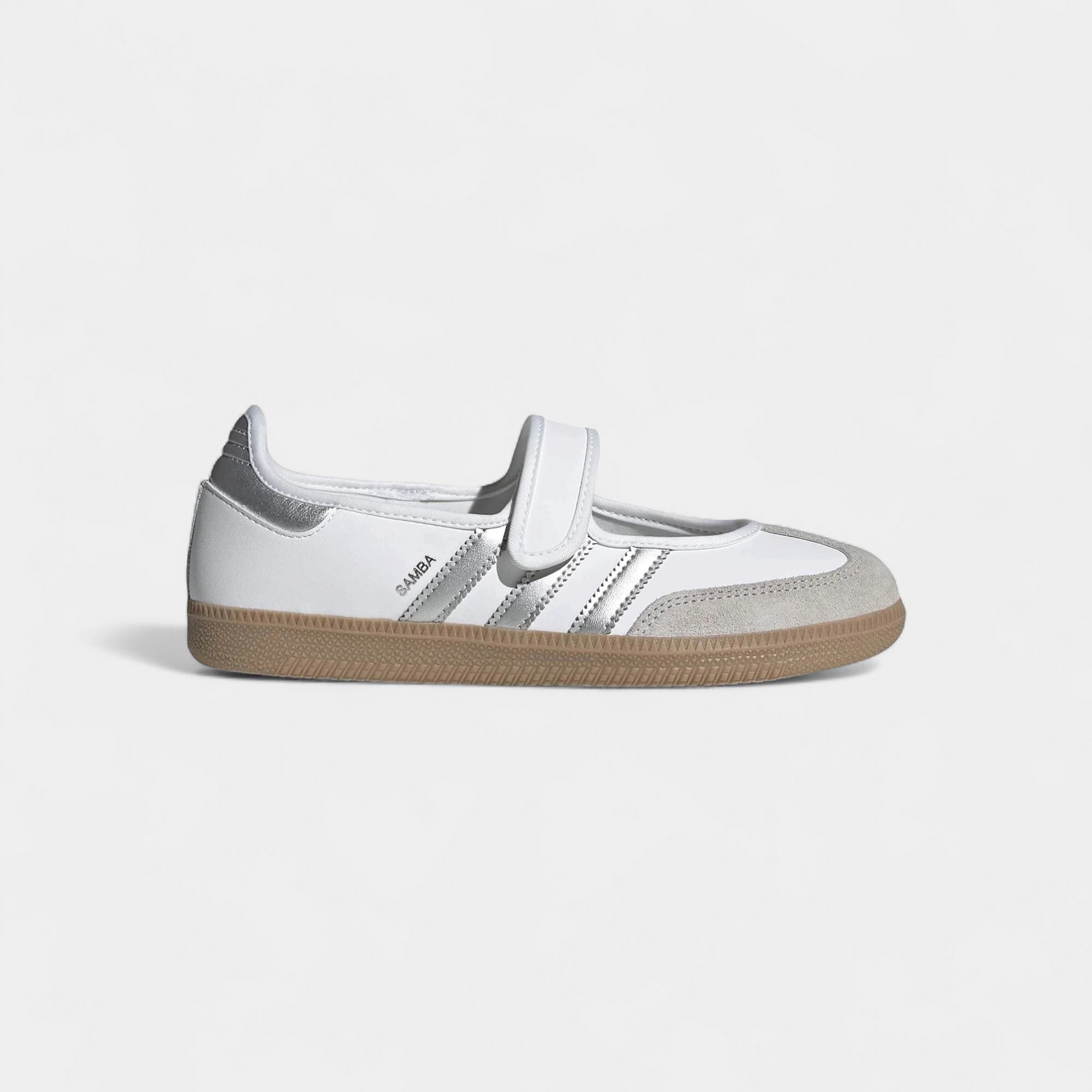 adidas Samba Jane White Silver Metallic (Women's)