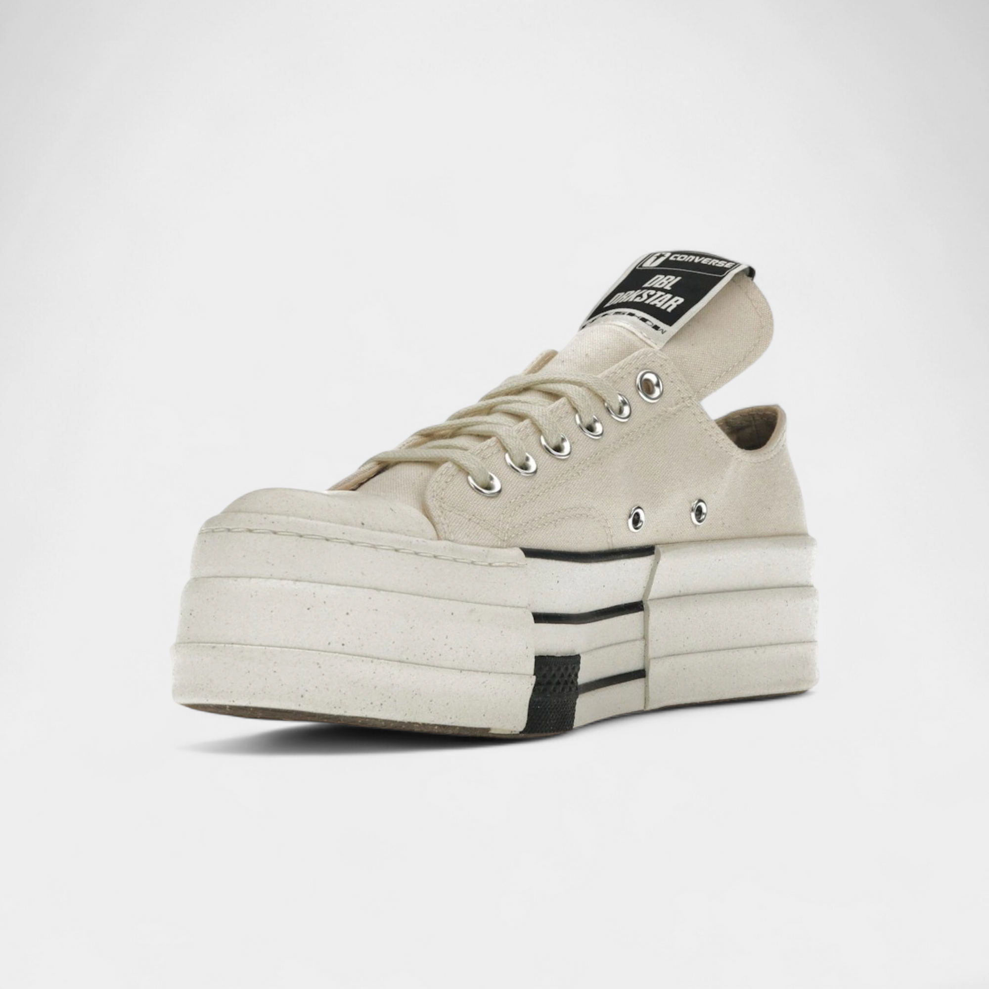 Converse DRKSHDW Chuck Taylor All Star DBL DRKSTAR Ox Rick Owens DRKSTAR Natural Ivory
