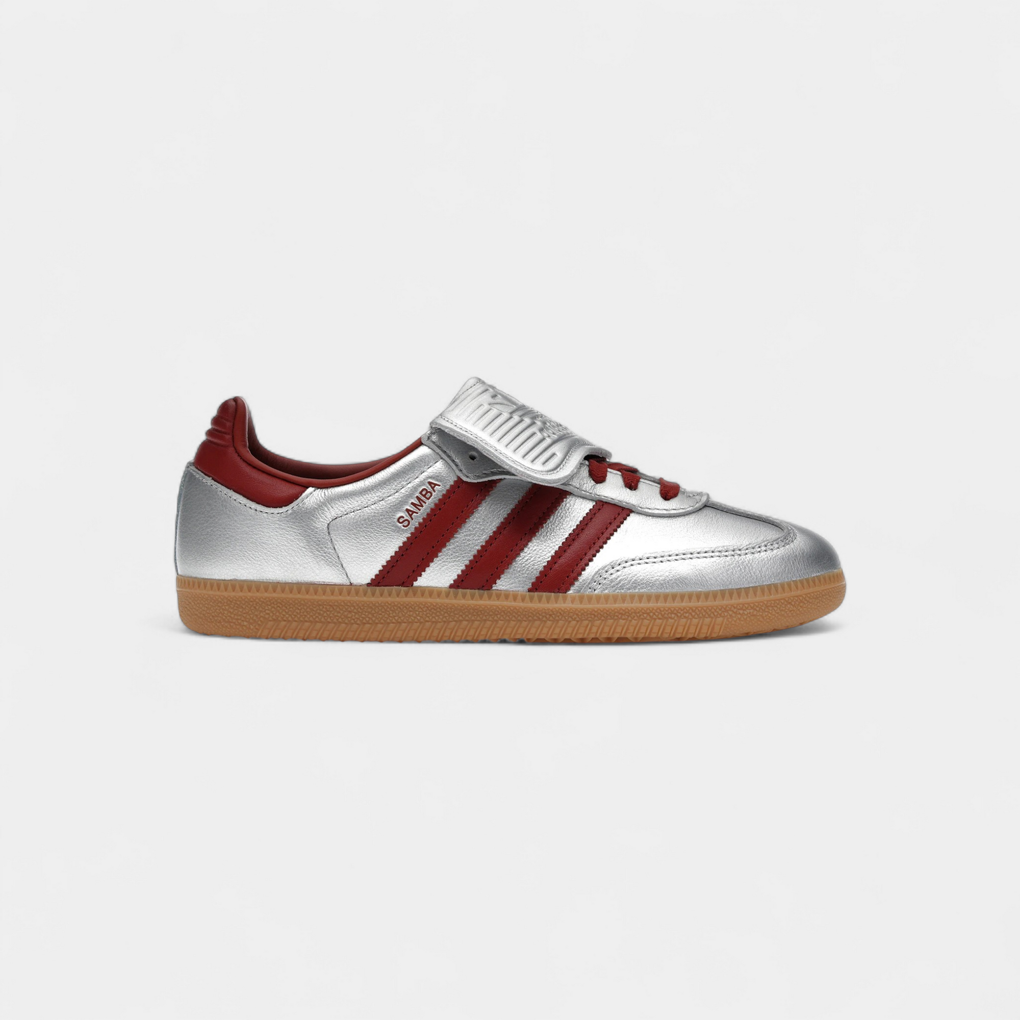 adidas Samba LT Silver Metallic Ruby Gum (Women's)