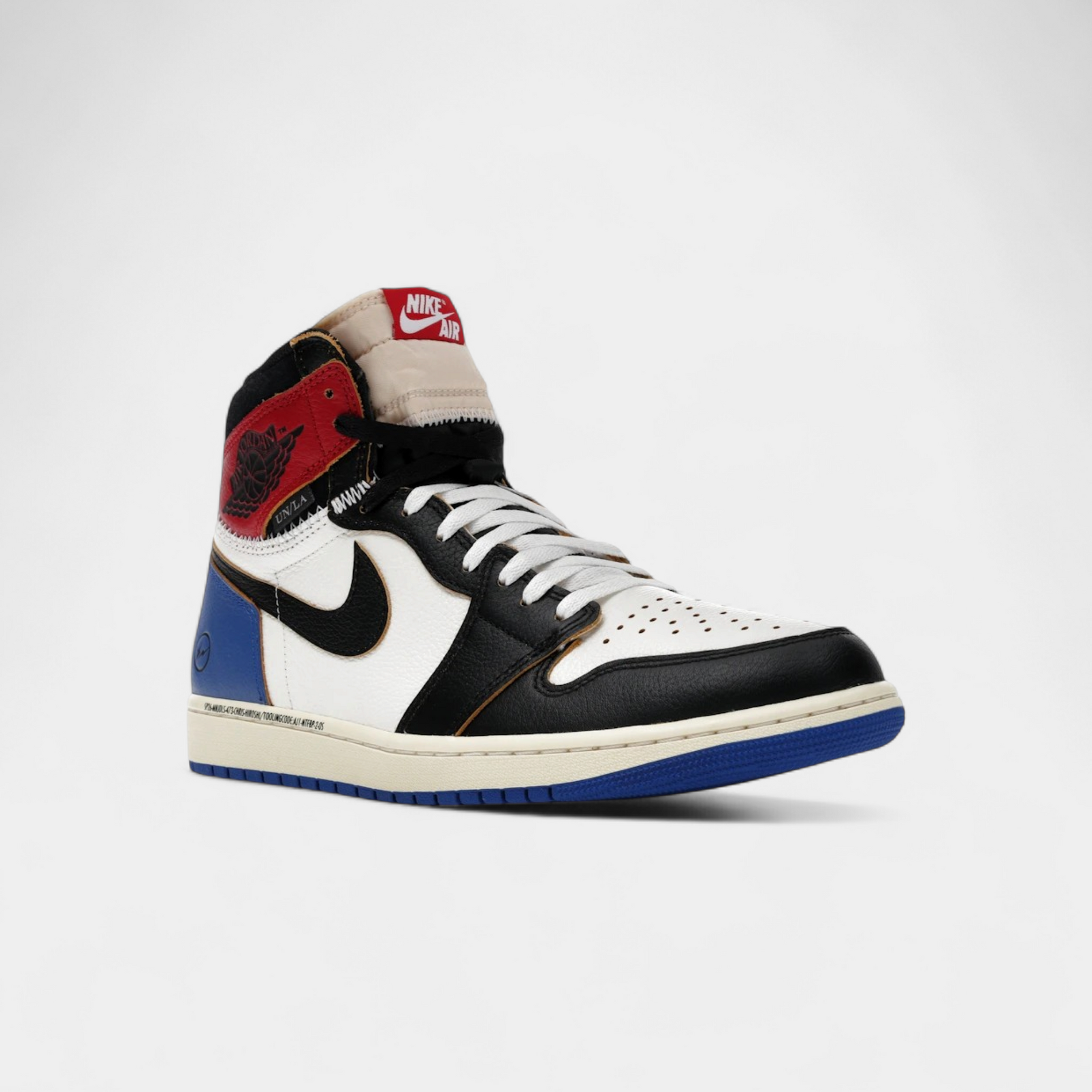 Jordan 1 Retro High OG SP Fragment x Union LA Varsity Red Sport Royal