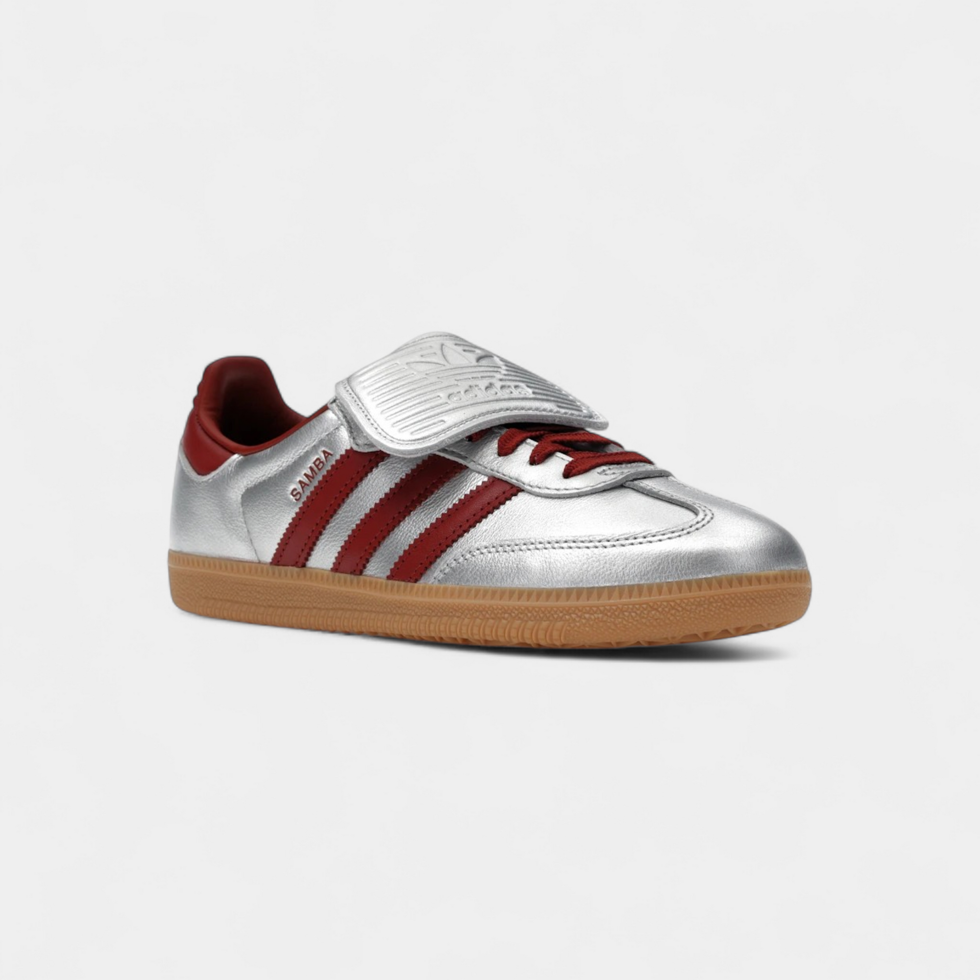 adidas Samba LT Silver Metallic Ruby Gum (Women's)