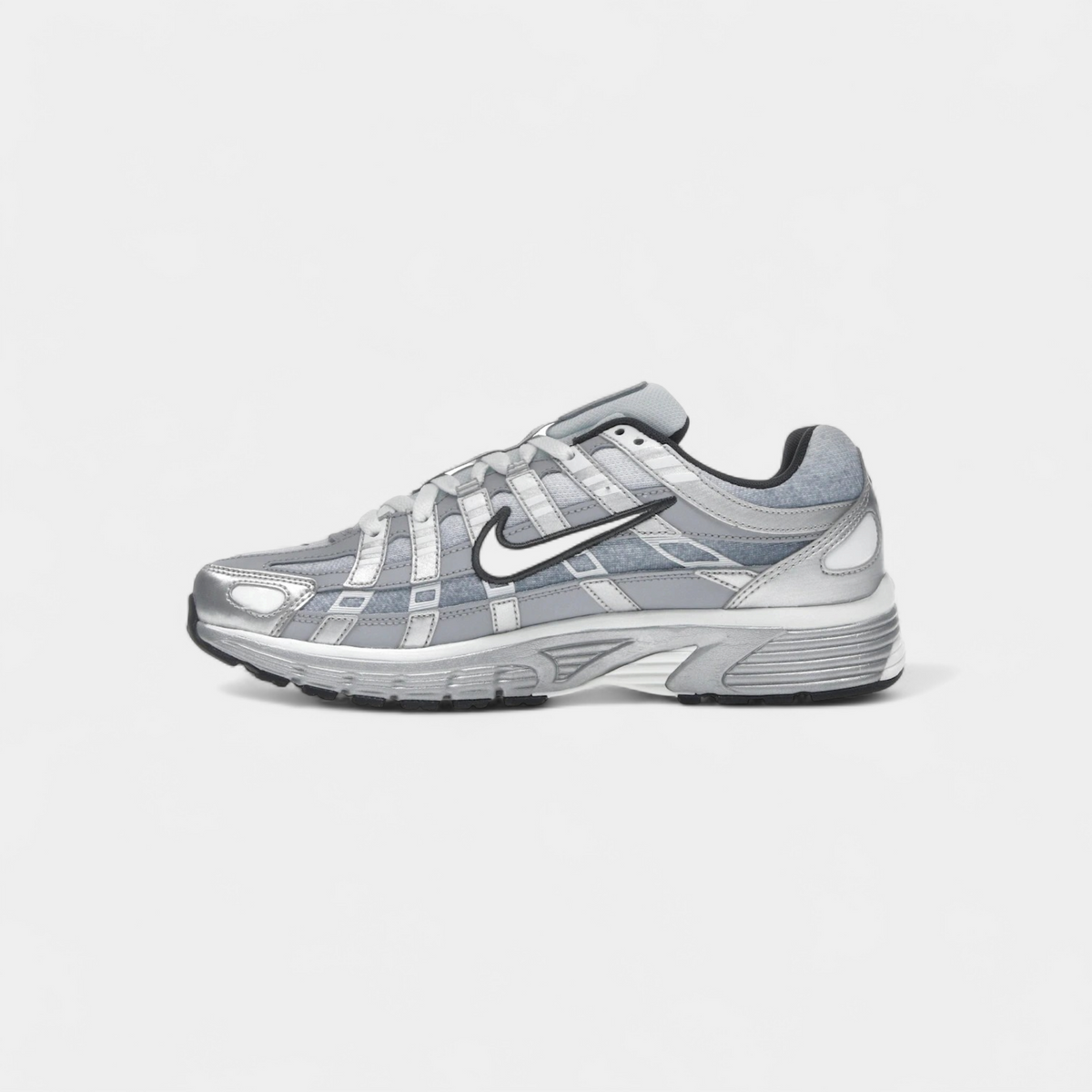 Nike P-6000 Metallic Silver Summit White-Wolf Grey
