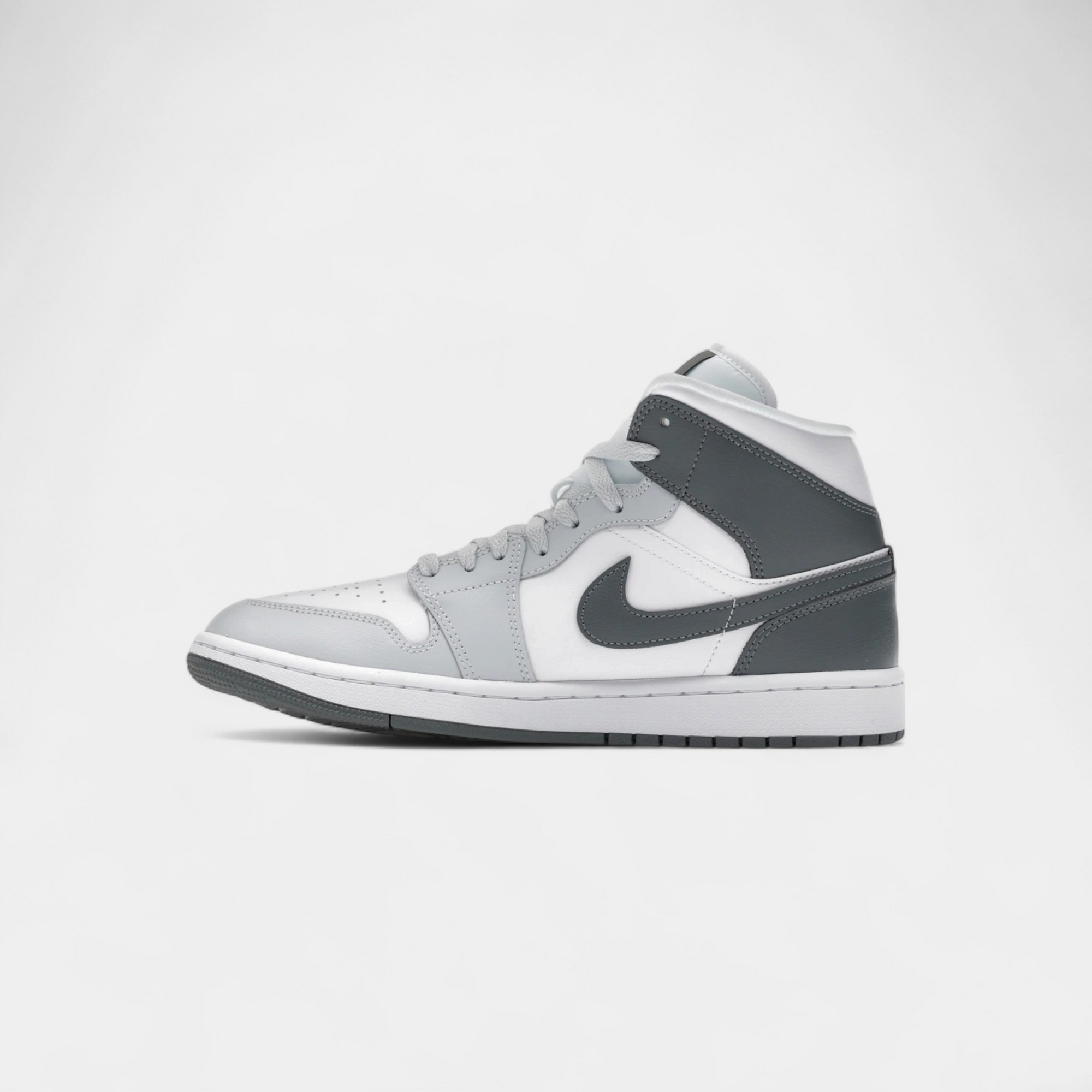 Jordan 1 Mid White Smoke Grey (Women's)