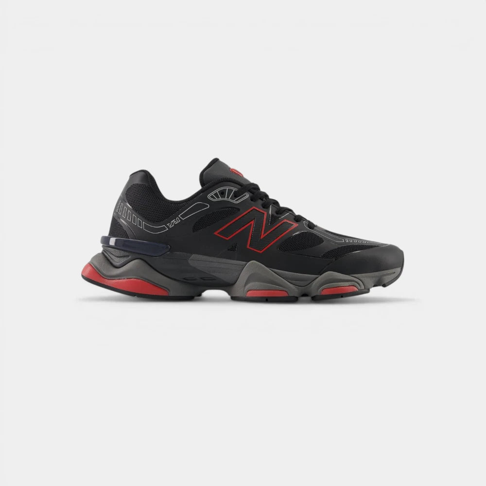 New Balance 9060 Black/Fire Cracker